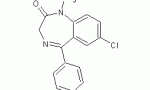 Diazepam structural formula