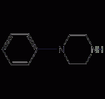 1-phenylpiperazine structural formula