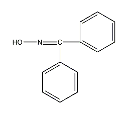 Benzophenone oxime structural formula