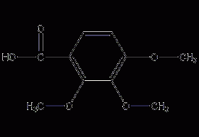 2,3,4-trimethoxybenzoic acid structural formula