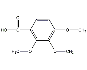 2,3,4-trimethoxybenzoic acid structural formula