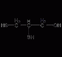 2,3-dimercapto-1-propanol structural formula