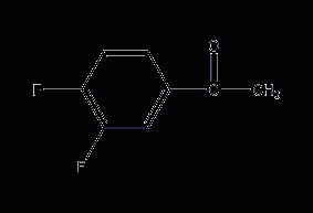 3',4'-difluoroacetophenone structural formula