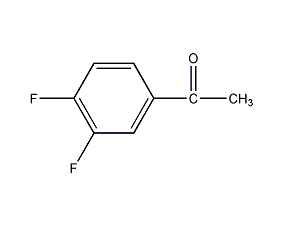 3',4'-difluoroacetophenone structural formula