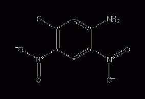 2,4-dinitro-5-fluoroaniline structural formula
