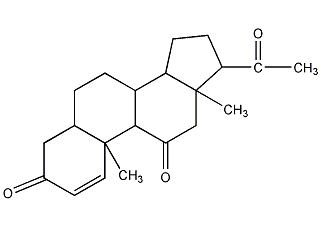11-ketoprogesterone structural formula
