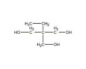 2-ethyl-2-hydroxymethyl-1,3-propanediol structural formula