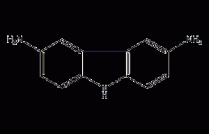 3,6-diaminocarbazole structural formula
