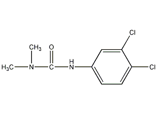 3-(3,4-dichlorophenyl)-1,1-dimethylurea structural formula  