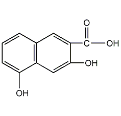 3,5-dihydroxy-2-naphthoic acid structural formula
