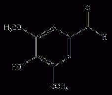 3,5-dimethoxy-4-hydroxybenzaldehyde structural formula