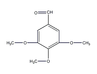3,4,5-trimethoxybenzaldehyde structural formula