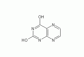 2,4-dihydroxypteridine structural formula