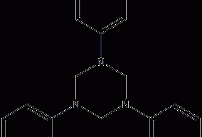 Hexahydro-1,3,5-triphenyl-1,3,5-triazole structural formula