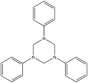 Hexahydro-1,3,5-triphenyl-1,3,5-triazole structural formula  
