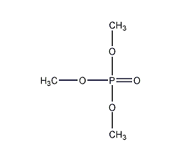 Trimethylphosphate structural formula