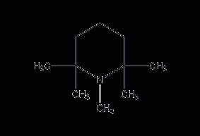 1,2,2,6,6-pentamethylpiperidine structural formula