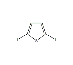 2,5-diiodothiophene structural formula