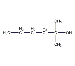 2-methyl-2-hexanol structural formula