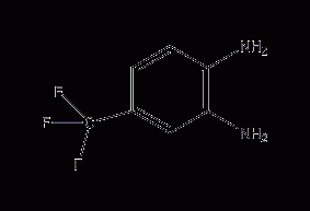 4-Trifluoromethyl-1,2-phenylenediamine structural formula