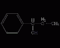 1-phenyl-1-propanol structural formula