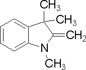 1,3,3-Trimethyl-2-methyleneindoline structural formula