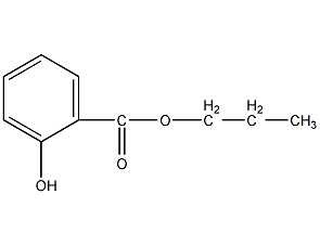 Propyl salicylate structural formula