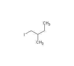 1-iodo-2-methylbutane structural formula