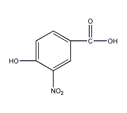 4-hydroxy-3-nitrobenzoic acid structural formula