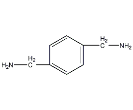 Structural formula of p-xylylenediamine