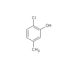 2-chloro-5-methylphenol structural formula