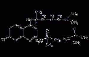 Chloroquinine diphosphate structural formula