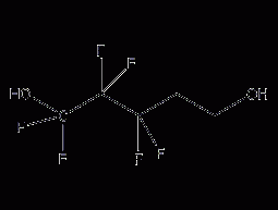 2,2,3,3,4,4-hexafluoro-1,5-pentanediol  Structural formula