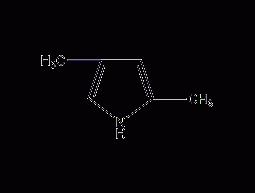 2,4-Dimethylpyrrole Structural Formula