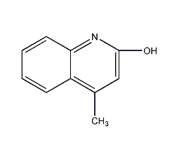 2-hydroxy-4-methylquinoline structural formula