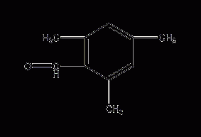 2,4,6-Trimethylbenzaldehyde Structural Formula