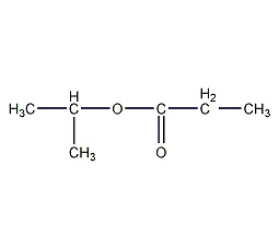 Isopropyl propionate structural formula