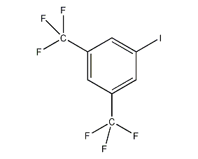3,5-bis(trifluoromethyl)iodobenzene structural formula