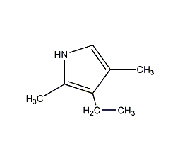 2,4-dimethyl-3-ethylpyrrole structural formula