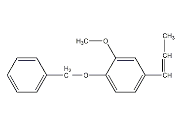 1-benzyloxy-2-methoxy-4-(1-propenyl)benzene structural formula  