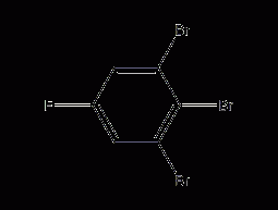 1,2,3-Tribromo-5-fluorobenzene structural formula