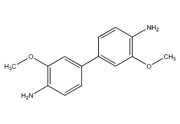 3,3'-dimethoxybenzidine structural formula