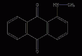 1-methylaminoanthraquinone structural formula