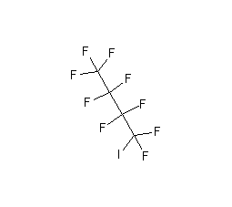 Structural formula of iodoperfluorobutane