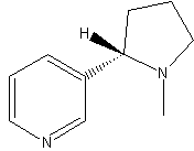 (S)-(-)-Nicotine structural formula