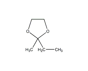 2-ethyl-2-methyl-1,3-dioxane structural formula