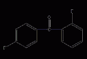 2,4'-difluorobenzophenone structural formula