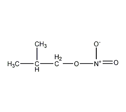 Isobutyl nitrate structural formula