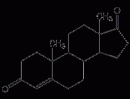 4-Androstenol-3,17-dione structural formula