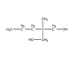 2-Methyl-2-propyl-1,3-propanediol structural formula